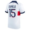 Officiële Voetbalshirt Paris Saint-Germain Danilo 15 Uit 2023-24 - Heren